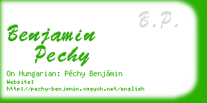 benjamin pechy business card